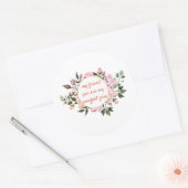 マイフレンド最高のズフォーエバーフローラリース ラウンドシール (封筒)