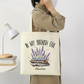 マイブックイジーラベンダーフローラカスタムトートバッグ トートバッグ