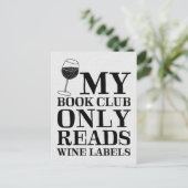 マイブッククラブのみ読のワインラベル葉書 ポストカード (スタンド正面)