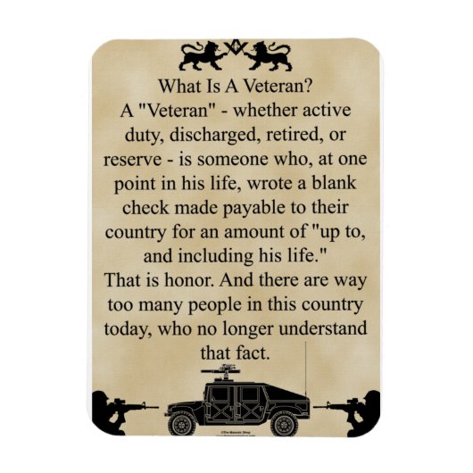 マイブラザーザ退役軍人 マグネット (縦)