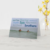 マイブラザー カード (黄色い花)