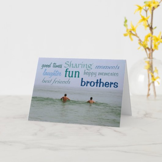 マイブラザー カード (黄色い花)