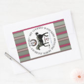 マイブランドストライプ 長方形シール (封筒)