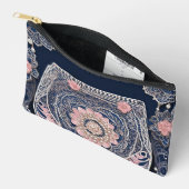 マイブルーハンドバッグAIアート アクセサリーポーチ (見開き)