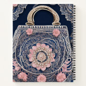 マイブルーハンドバッグAIアート ノートブック (裏面)