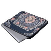 マイブルーハンドバッグAIアート ラップトップスリーブ (正面下部)