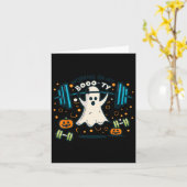 マイブーティハロウィンおもしろい幽霊トレーニング カード (黄色い花)