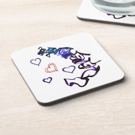 マイプラスチックハートコースターのチェーンを解除 コースター