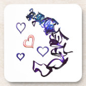 マイプラスチックハートコースターのチェーンを解除 コースター (正面)