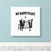 マイプレお気に入りのイス |バレーボール選手ギフトアイディア キャンバスプリント (インサイチュ (ウッドフロア))