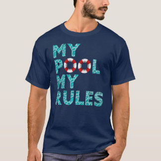 マイプールマイルールズ海泳ぐ人おもしろいスイミング Tシャツ
