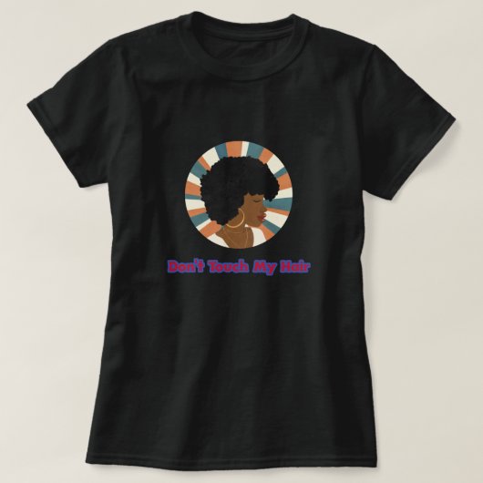 マイヘアをTouchしない Tシャツ (デザイン正面)
