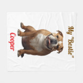 マイベスティブルドッグブランケット フリースブランケット (正面(横))