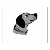 "マイベスティー"手書き文字 | 愛らしい子犬の壁 ラバースタンプ (インプリント)