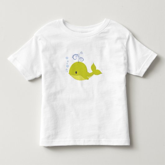 マイベビーグリーンクジラ トドラーTシャツ (正面)