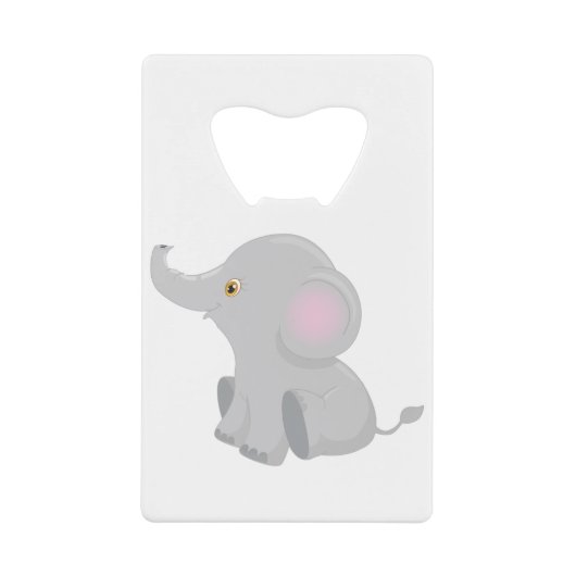 マイベビーゾウ クレジットカード栓抜き (正面)