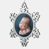 マイベビー1stクリスマス スノーフレークピューターオーナメント (右)