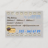 マイベーカリー-ビジネス-、プロファイルカード 名刺 (裏面)