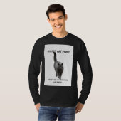 マイペット猫プリントおもしろい猫Tシャツその他の猫プリント Tシャツ (正面フル)