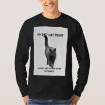 マイペット猫プリントおもしろい猫Tシャツその他の猫プリント