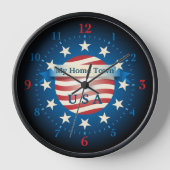 マイホームタウンUSAウォールクロック 壁時計 (正面)