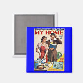 「マイホーム1933年」レトロマグネット マグネット (正面/裏面)