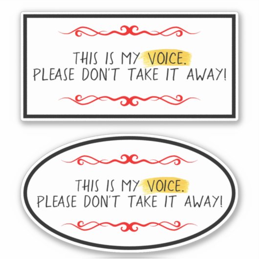 マイボイスAAC シール (正面)