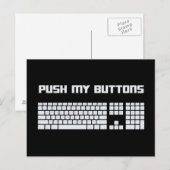 マイボタンコンピューターキーボードを押す ポストカード (正面/裏面)