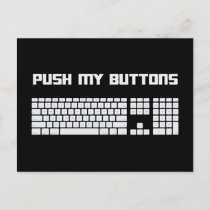 マイボタンコンピューターキーボードを押す ポストカード