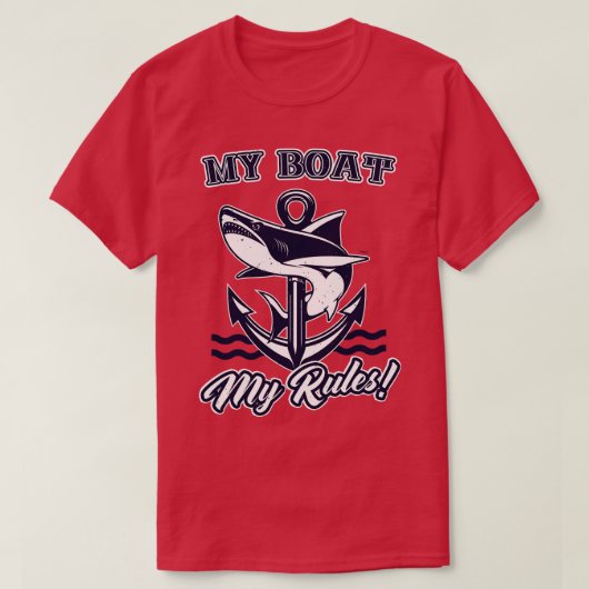 マイボートマイルールいかりキャプテン Tシャツ (デザイン正面)