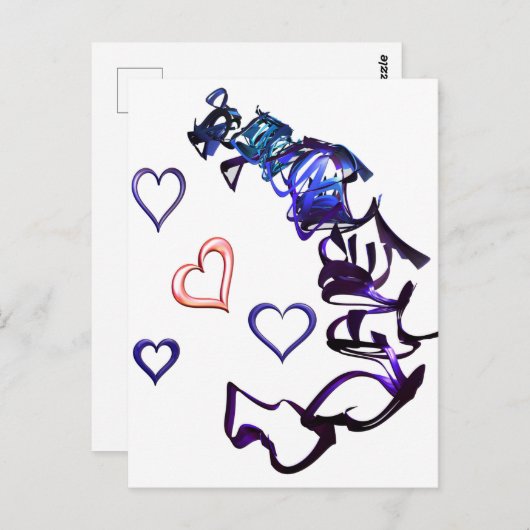 マイポストカードのハート解除 ポストカード (正面/裏面)