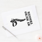 マイマイクロトリガー 長方形シール (封筒)