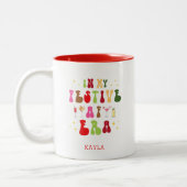 マイマイフェスティバルAFエラトレンディーホリデークリスマス ツートーンマグカップ (左)