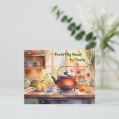 マイマイホームホリデーカードからハートビューティフルホームホリデーカード シーズンポストカード (スタンド正面)