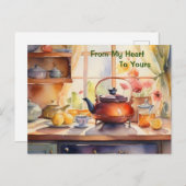 マイマイホームホリデーカードからハートビューティフルホームホリデーカード シーズンポストカード (正面/裏面)