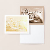 マイマイマイスケッチのミケランジェロのアダム 箔カード (ディスプレー)