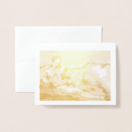 マイマイマイスケッチのミケランジェロのアダム 箔カード