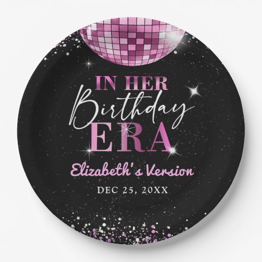 マイマイ誕生日エラディスコ誕生日 ペーパープレート (正面)