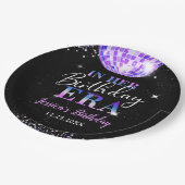 マイマイ誕生日エラパープルディスコ誕生日 ペーパープレート (アングル)