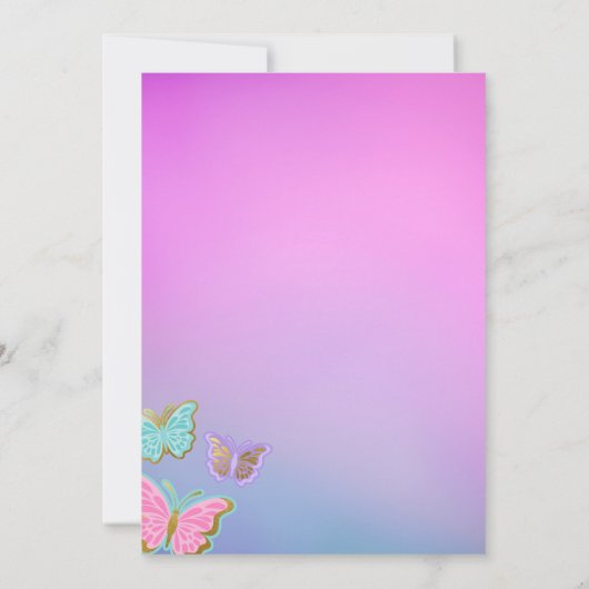 マイマイ誕生日時代パーティの招待状 招待状 (裏面)