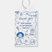 マイマイ誕生日時代レトロ誕生日 ギフトタグ (正面)