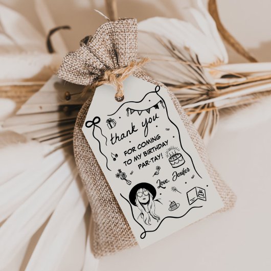 マイマイ誕生日時代レトロ誕生日 ギフトタグ