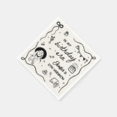 マイマイ誕生日時代レトロ誕生日 スタンダードカクテルナプキン (角)