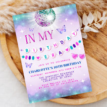 マイマイ誕生日時代招待状-10代の誕生日ガール