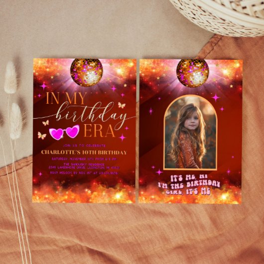 マイマイ誕生日時代招待状-10代の誕生日ガール 招待状