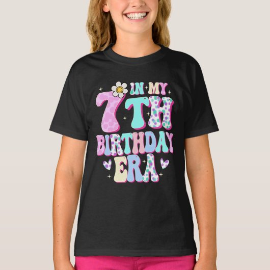 マイマイ7誕生日エラガール7誕生日 Tシャツ (正面)