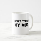 マイマグスローガンをTouchしなおもしろいい コーヒーマグカップ (正面右)