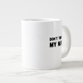 マイマグスローガンをTouchしなおもしろいい ジャンボコーヒーマグカップ (正面右)