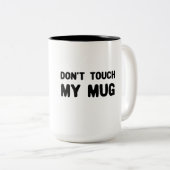 マイマグスローガンをTouchしなおもしろいい ツートーンマグカップ (正面右)