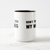 マイマグスローガンをTouchしなおもしろいい ツートーンマグカップ (中央)